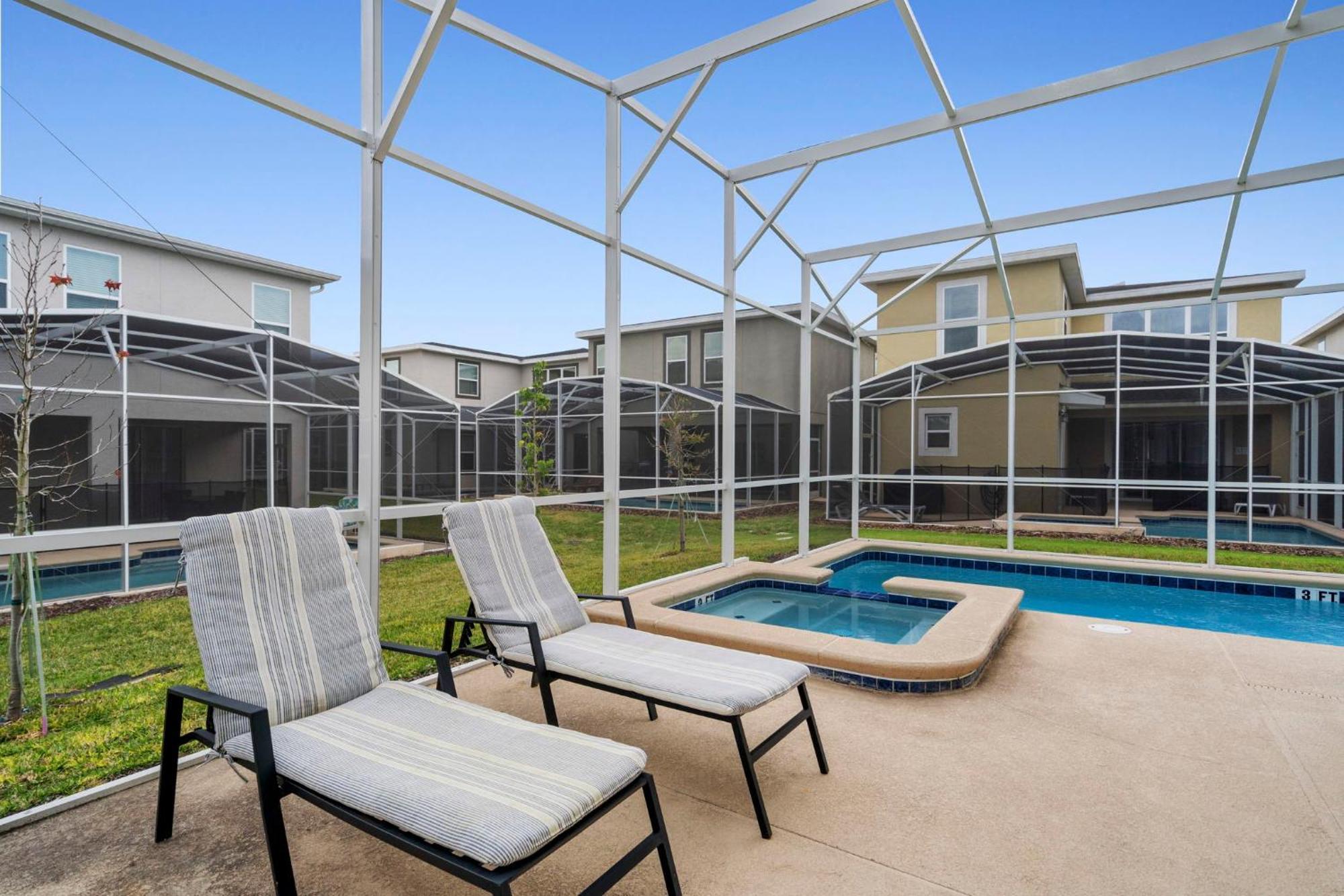 Gorgeous 5 Bd Home W Private Pool Next To Disney Kissimmee Kültér fotó